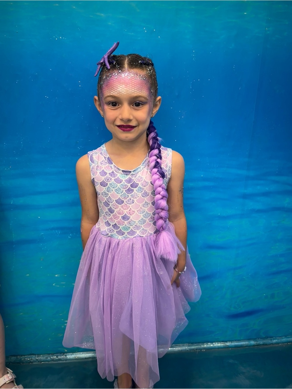 Bad Kitty Sparkle Mermaid Purple Tulle Dress